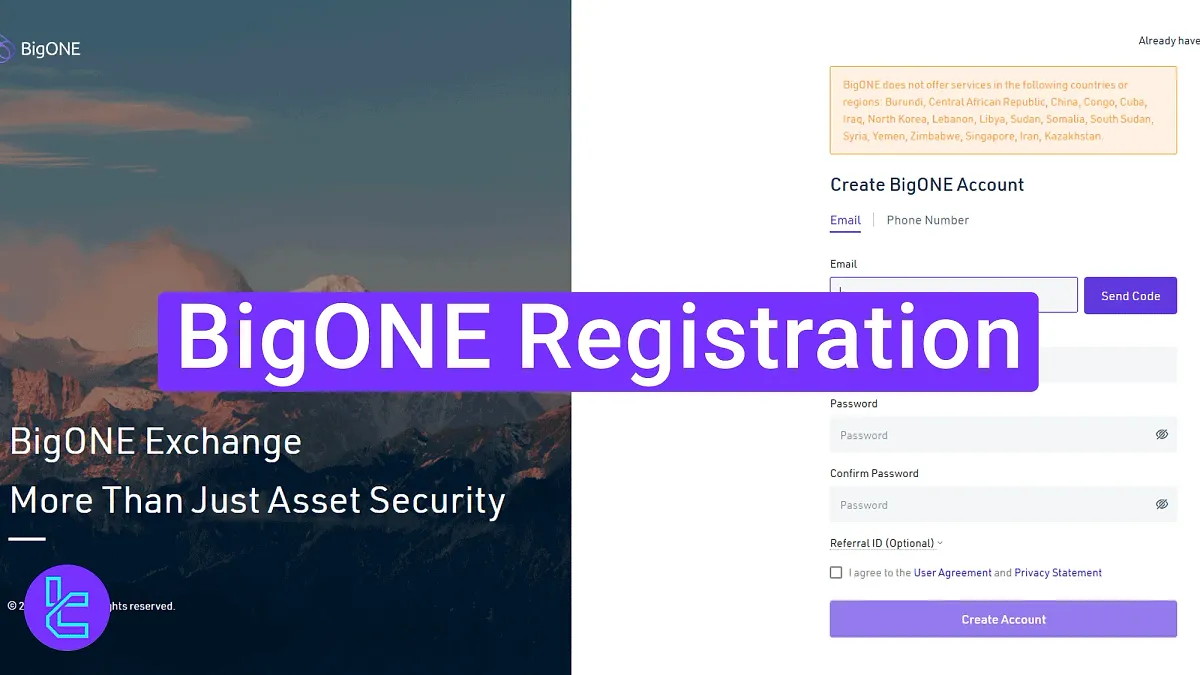 BigONE Registration 2025 [4-Minute Dashboard Access]