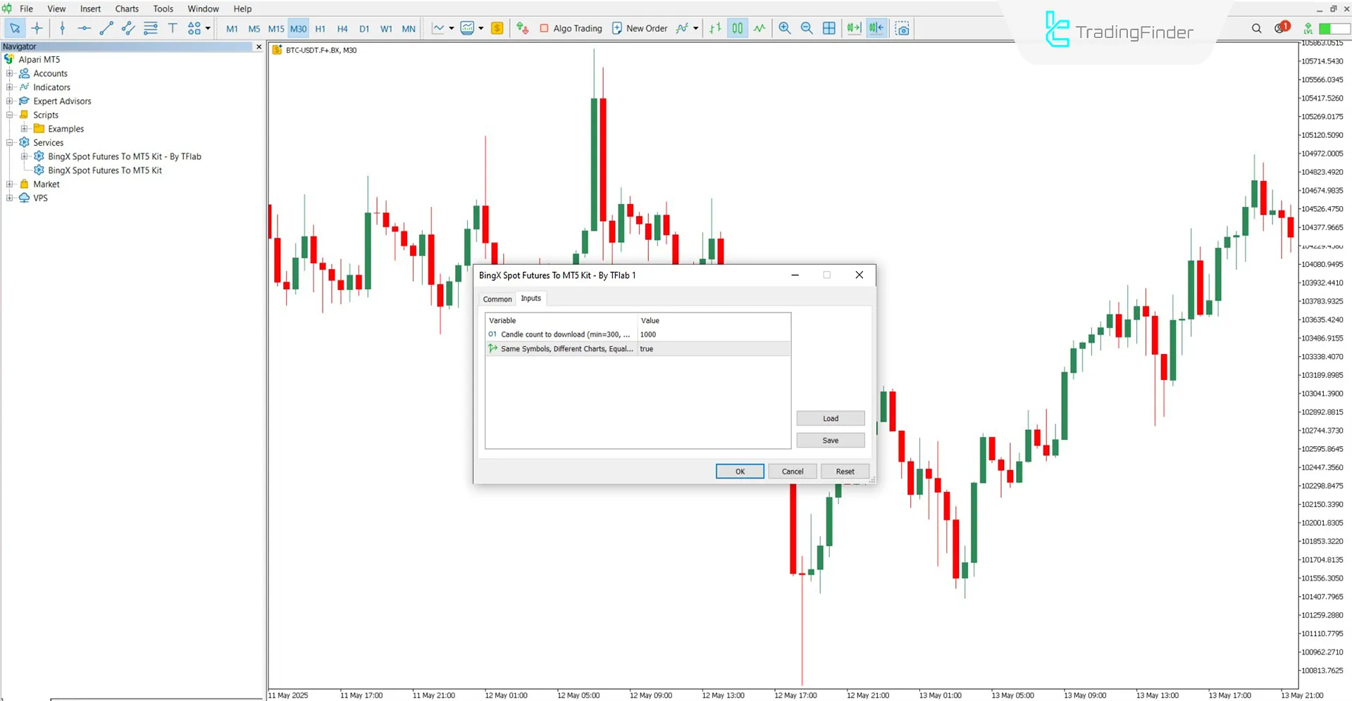 BingX Spot Futures to MT5 Service Download - Free - [TradingFinder] 3