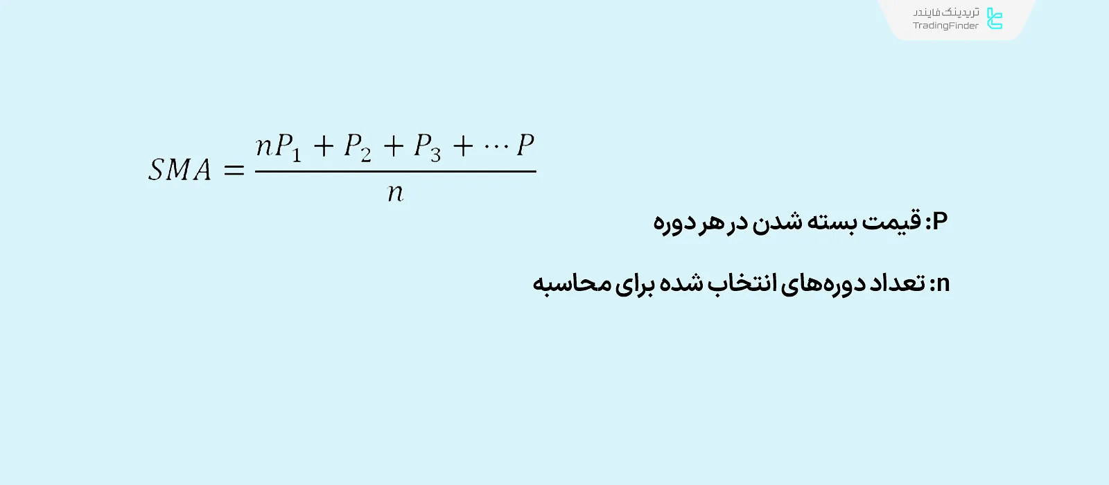 فرمول محاسبه SMA
