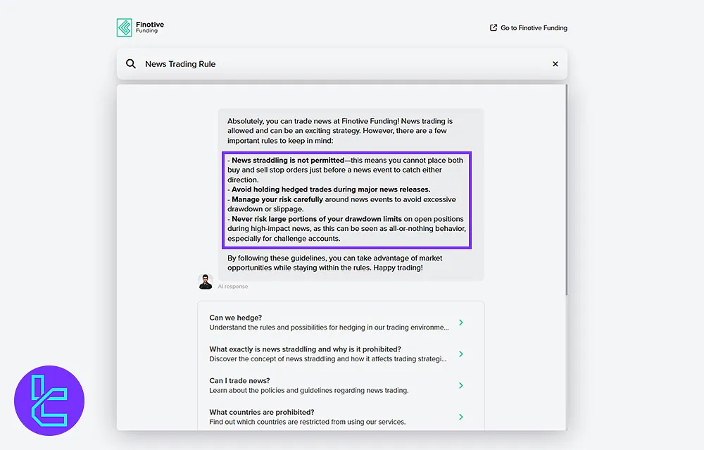 News Trading at Finotive Funding