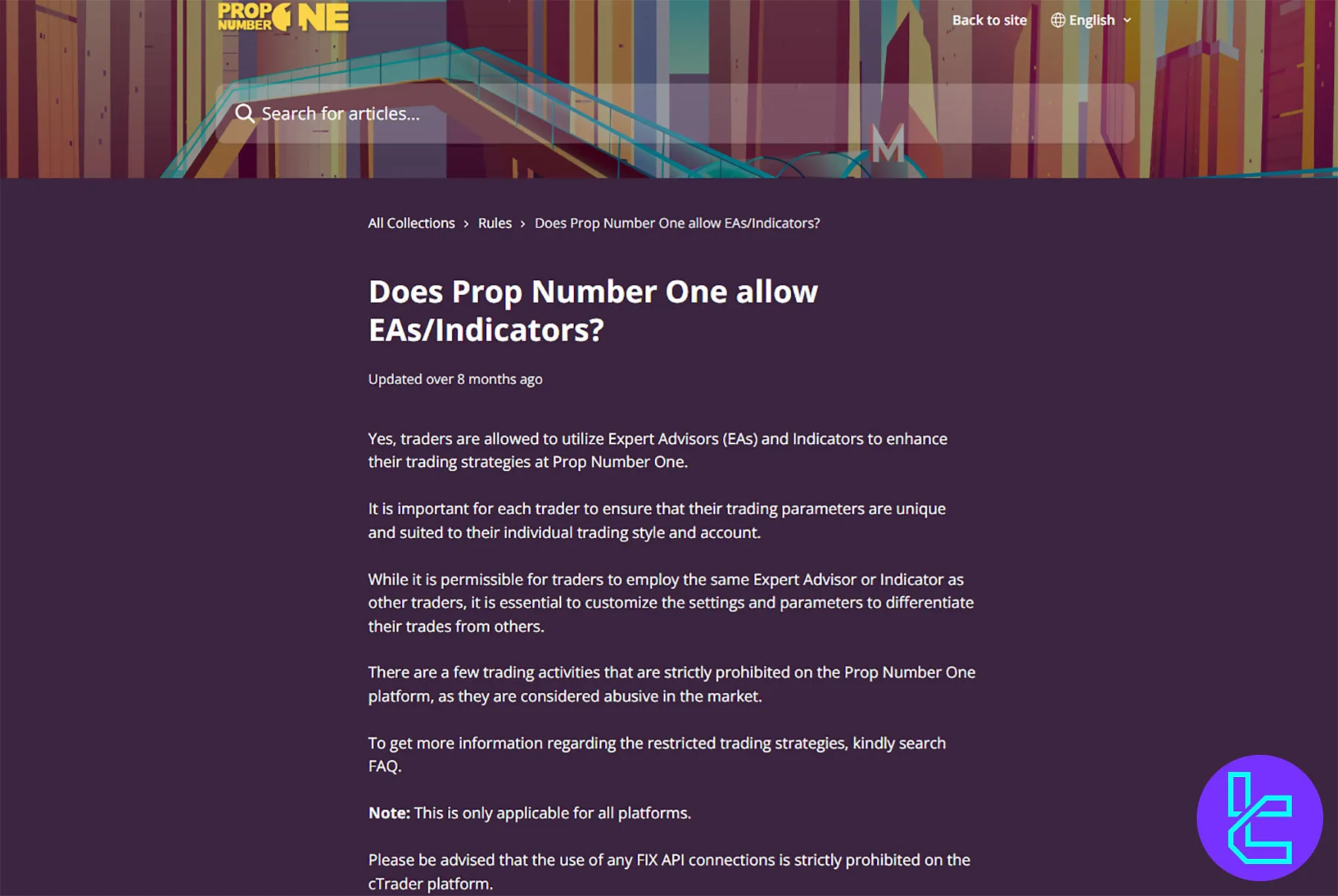 Prop Number One EAs Rules