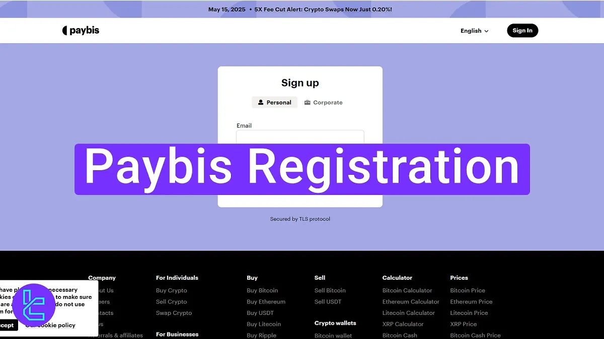Paybis Registration 2025 [3-Step Process with Email & Phone Verification]