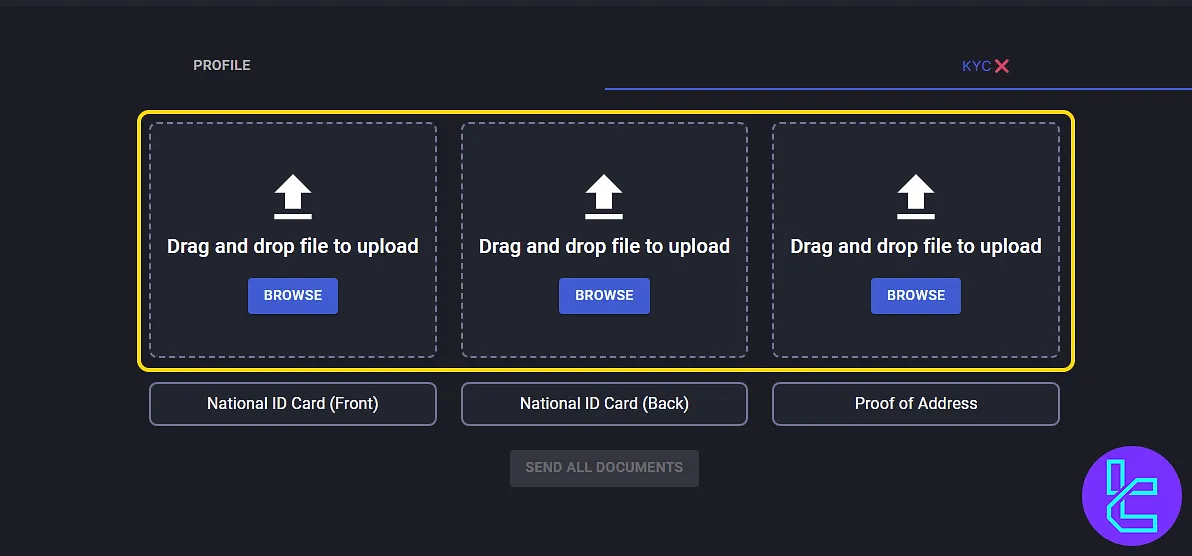 Uploading ID and address documents for RaiseMyFunds KYC