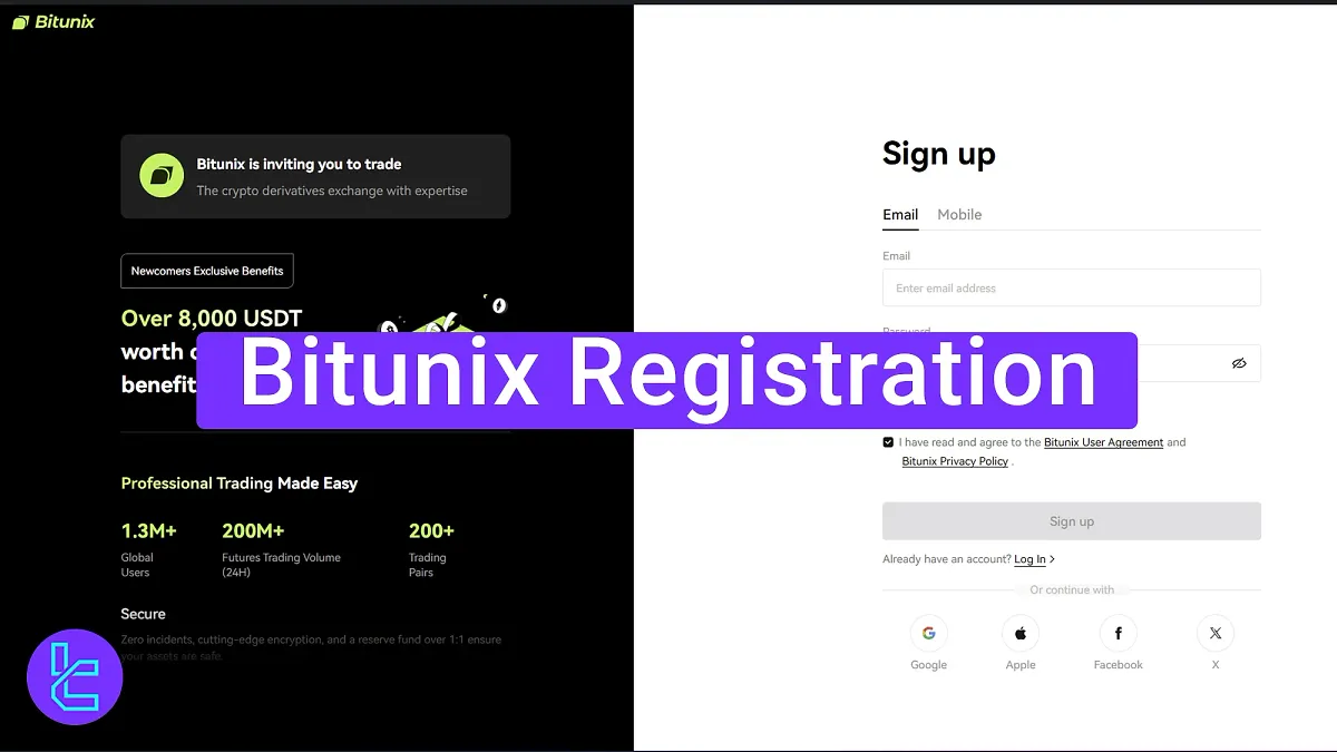 Bitunix Registration in 2025 [3 Easy Steps with Fast Email Verification]