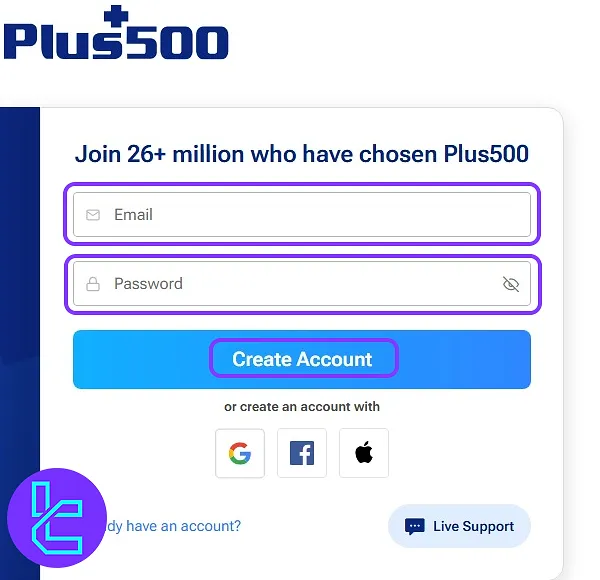 Plus500 Registration