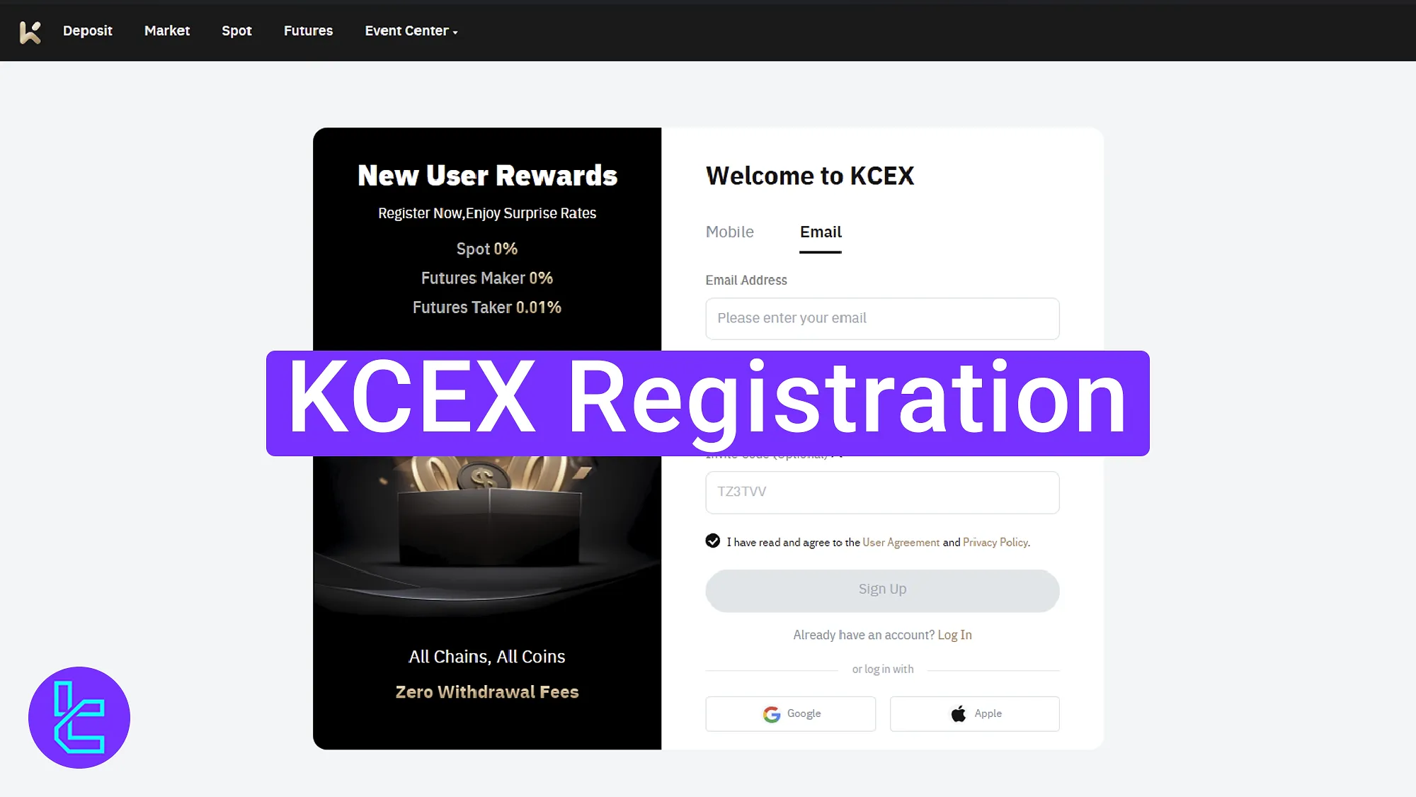 KCEX Registration 2025 [Create Your Account in 3 Simple Steps]