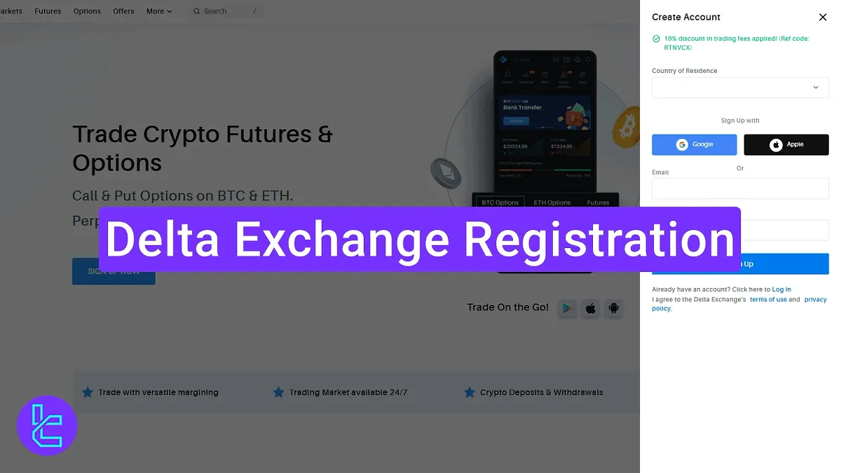 Delta Exchange Registration 2025 [3-Step Procedure + Email Verification]