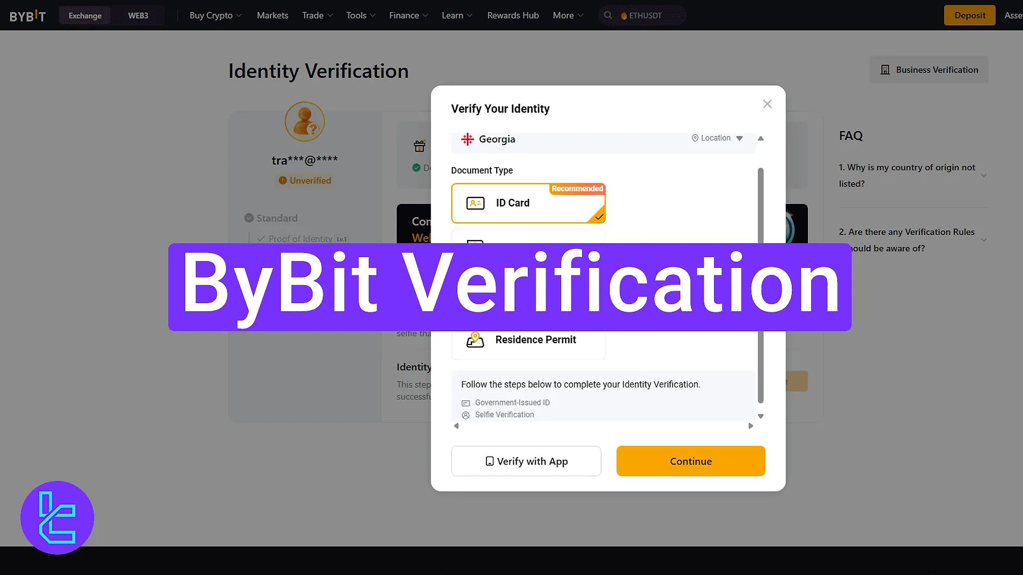 ByBit Verification 2026 [3-Step POI and POA KYC Guide]