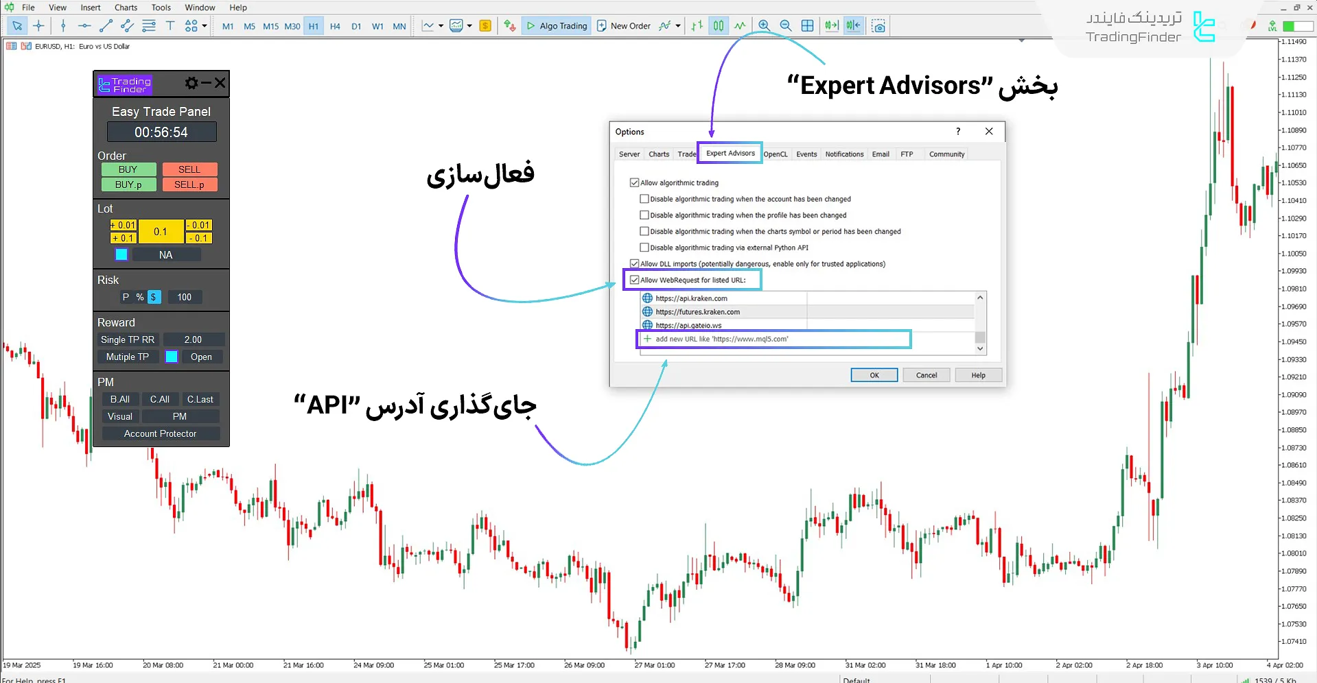 فعالسازی درخواست وب