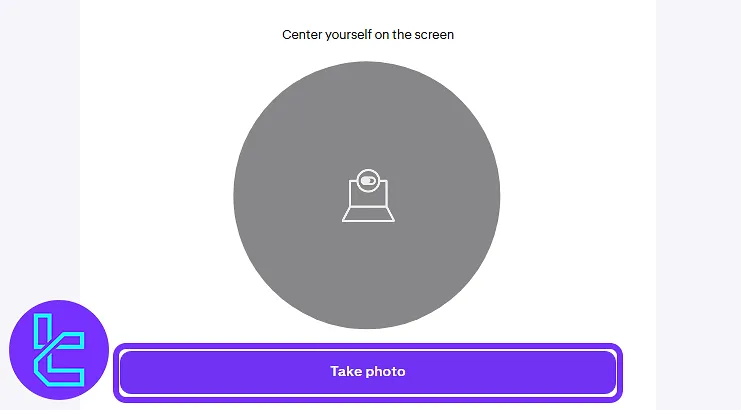 Live selfie interface for the Kraken identity authentication process