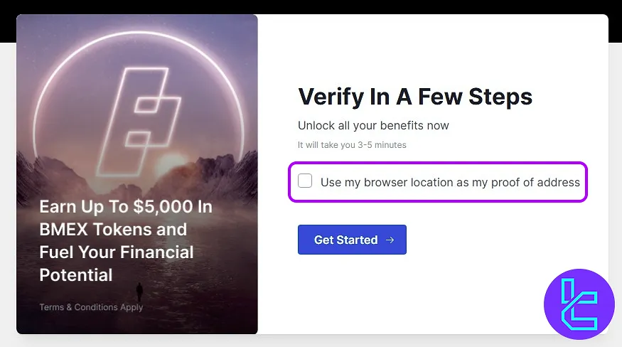 Enable location for BitMEX approval