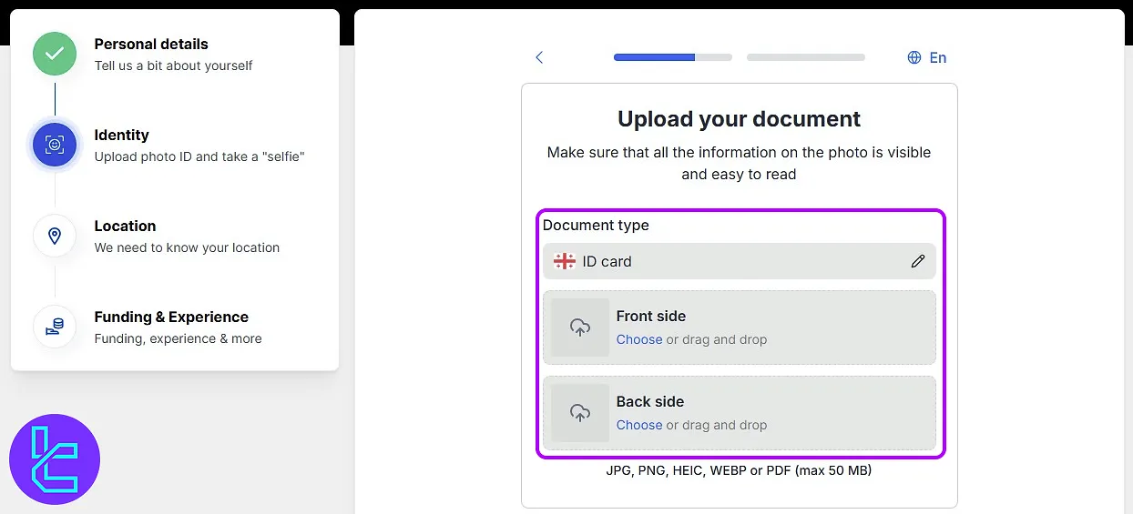 BitMEX approval uploading ID Documents