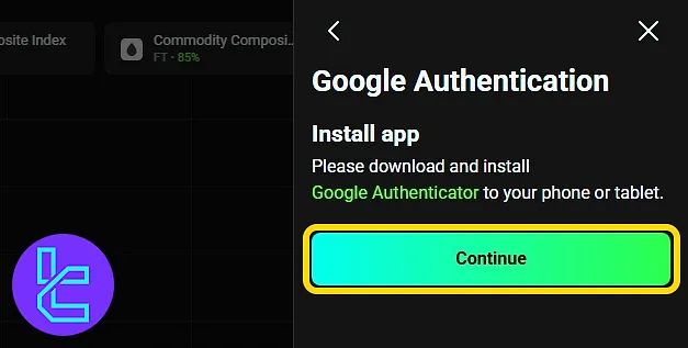 Install OlympTrade 2FA via the Google app to activate that on the trading panel