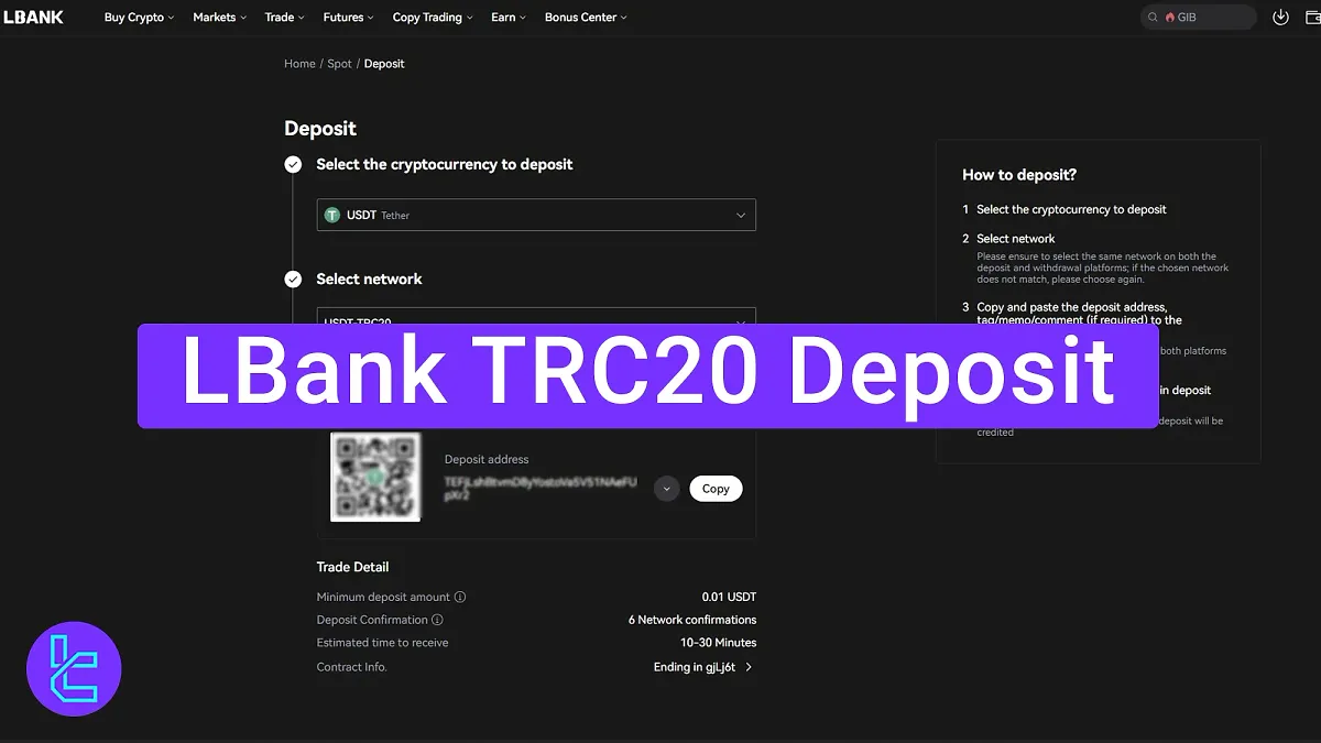 LBank TRC20 Deposit 2025 [Transfer USDT in 10 Minutes]