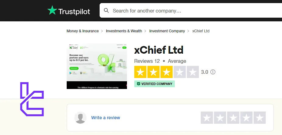 xChief Broker on TrustPilot