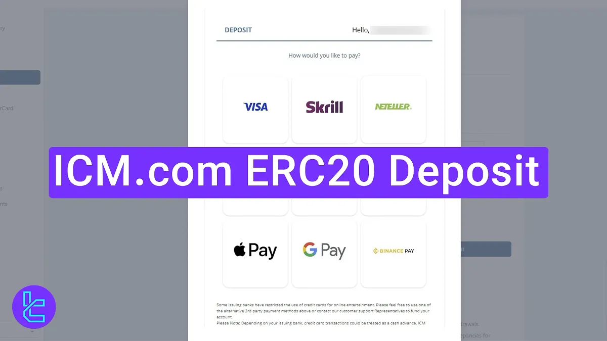 ICM.com ERC20 Deposit 2025 [Funding via Coinspaid or Finrax]