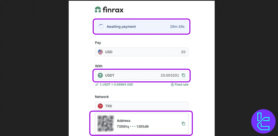ICM.com TRC20 top-up wallet address