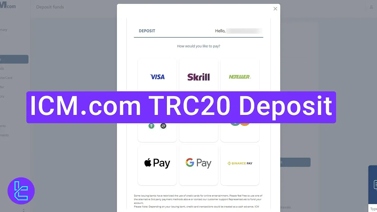 ICM.com TRC20 Deposit 2025 [$20 Minimum Payment with Finrax Gateway]