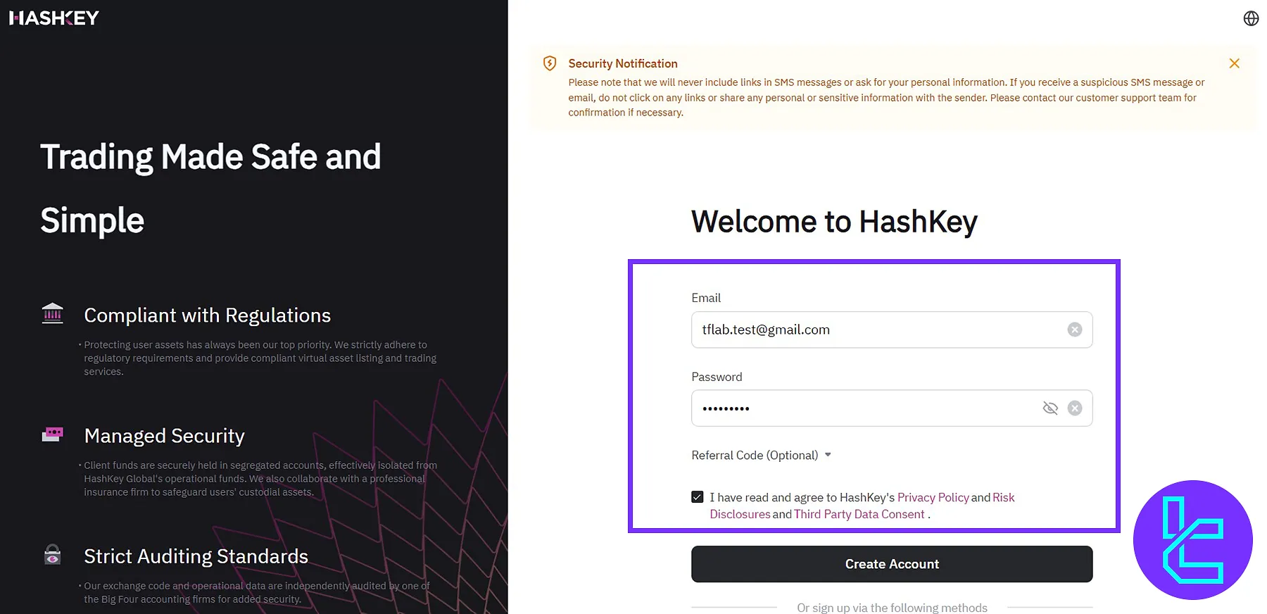 hKey Registration