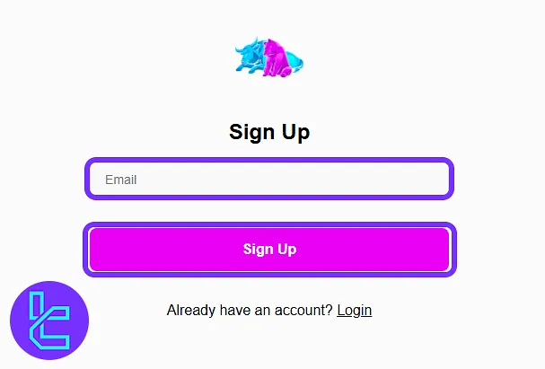 Entering an email to start the Clarity Traders account creation