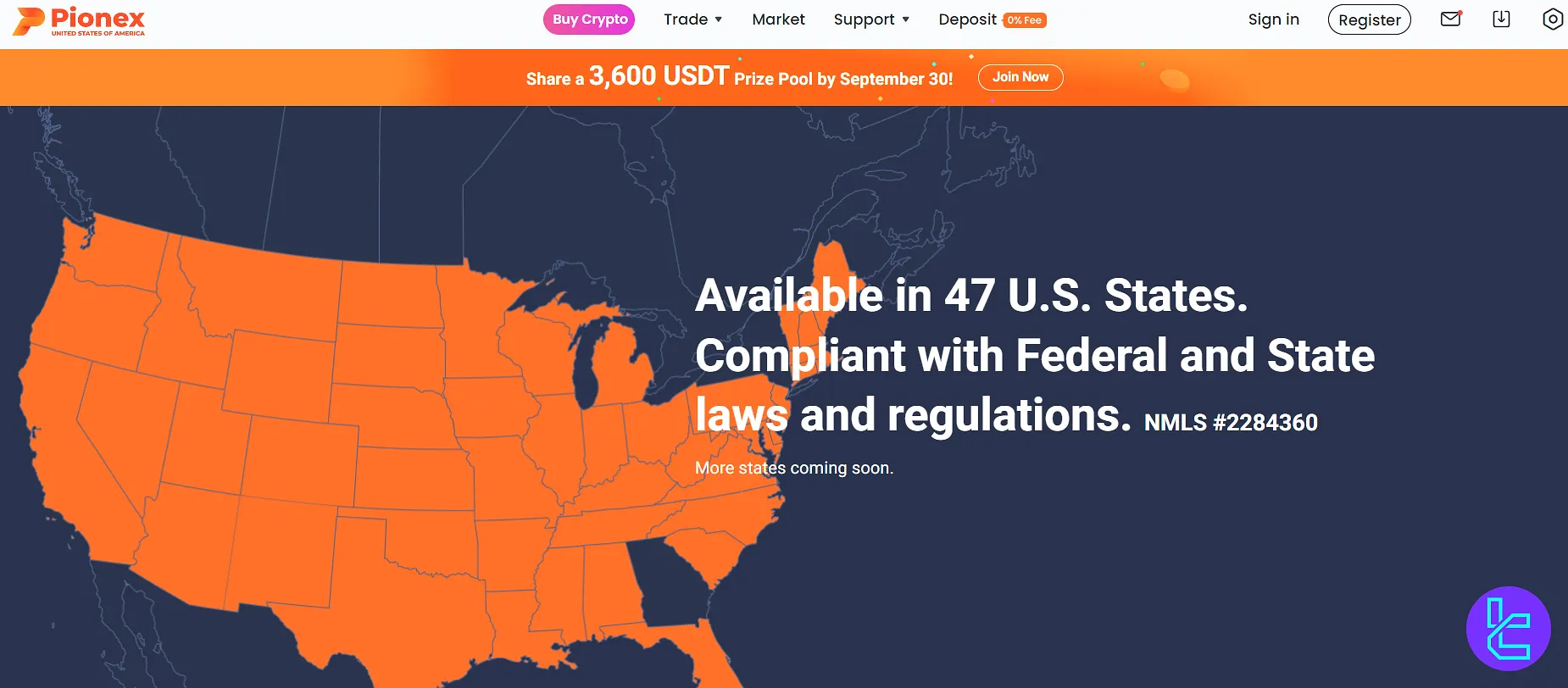 Pionex USA Regulatory