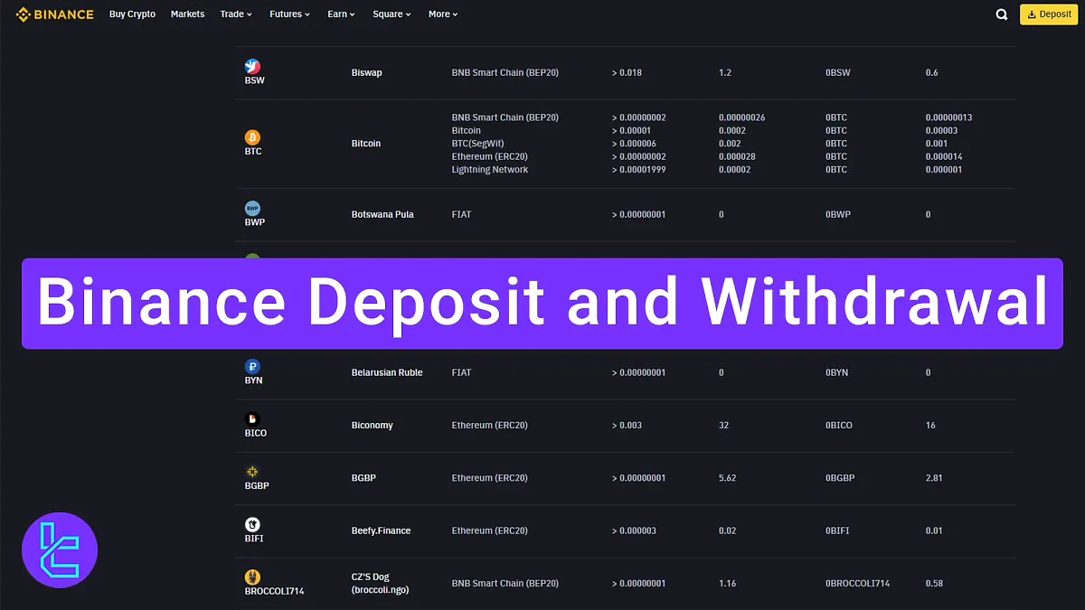 Binance Deposit and Withdrawal 2025 [BTC, USDT, Visa, SEPA Bank Transfer]