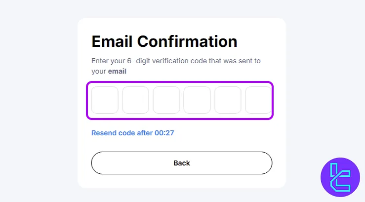 PoinPay sing-up email verification