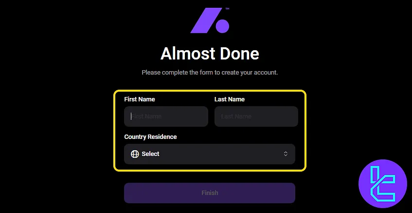 Complete BTC-Alpha signup user profile