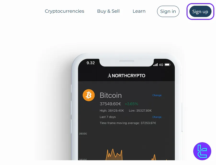 Northcrypto sign up