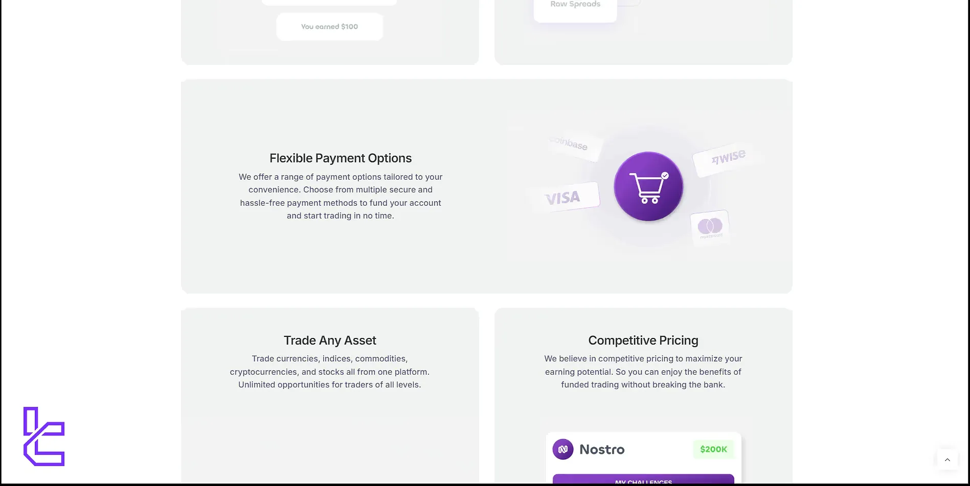 Nostro’s payment methods