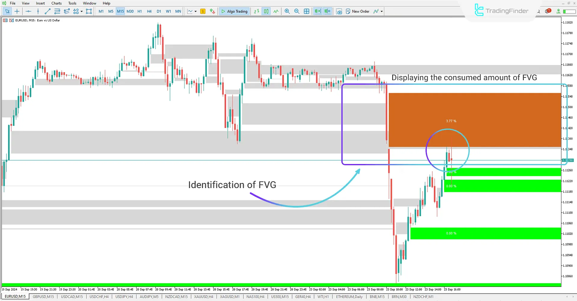 FVG and Void indicator for ICT and Smart Money for Meta Trader 5 Download – Free – [Trading Finder] 2