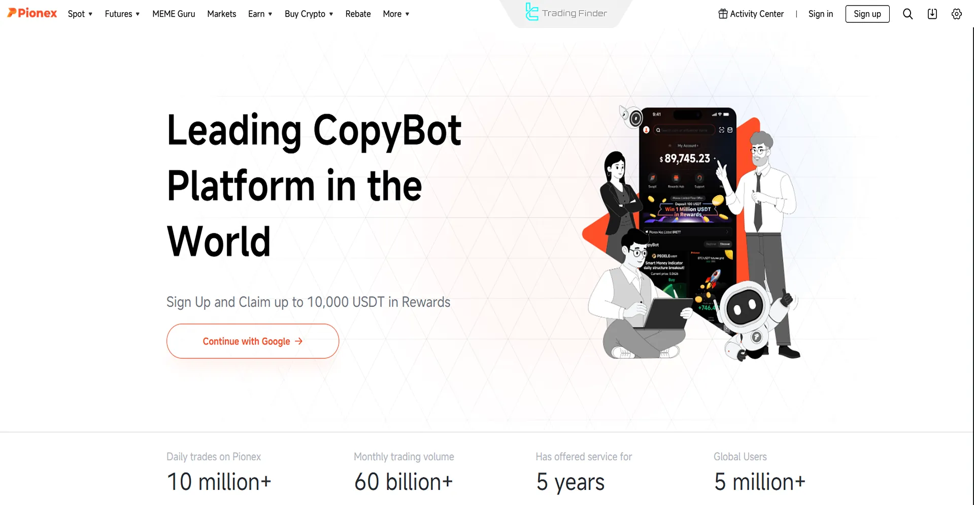 Built-in trading bot on Pionex