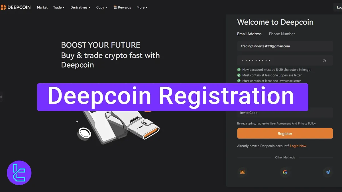 Deepcoin Registration 2025 [Sign Up in Under 5 Minutes]