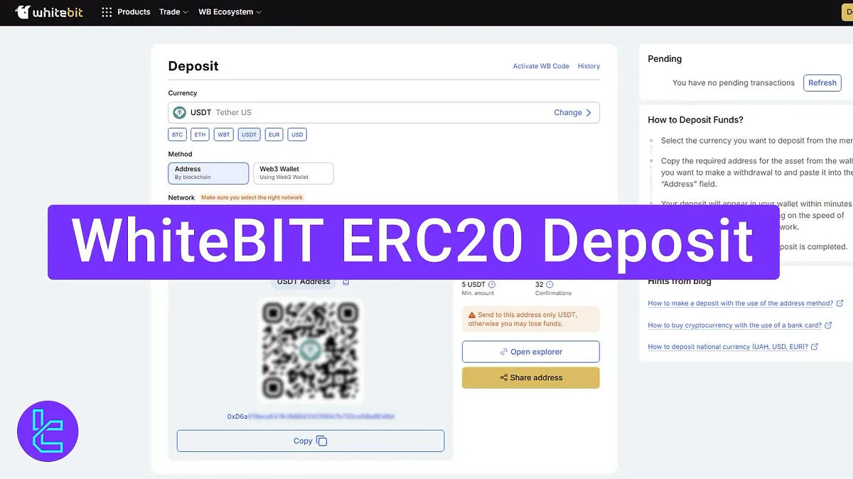 WhiteBIT ERC20 Deposit 2025 [USDT Top-up in Under 10 Minutes]