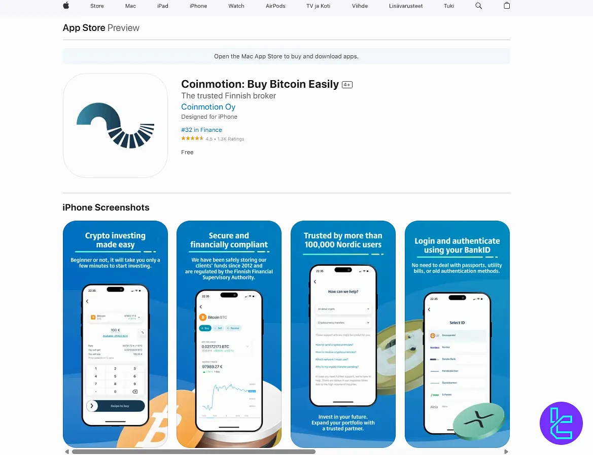 Coinmotion App Store