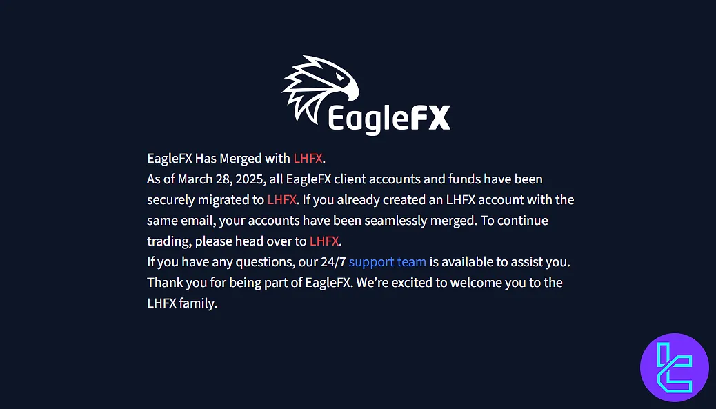 EagleFX merge with LHFX broker