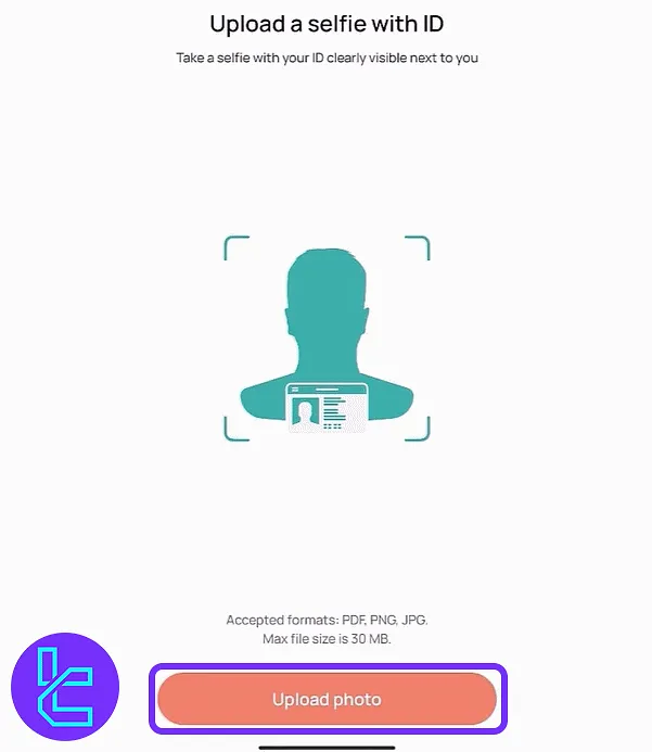 Take a selfie with your document for the CEX.io verification