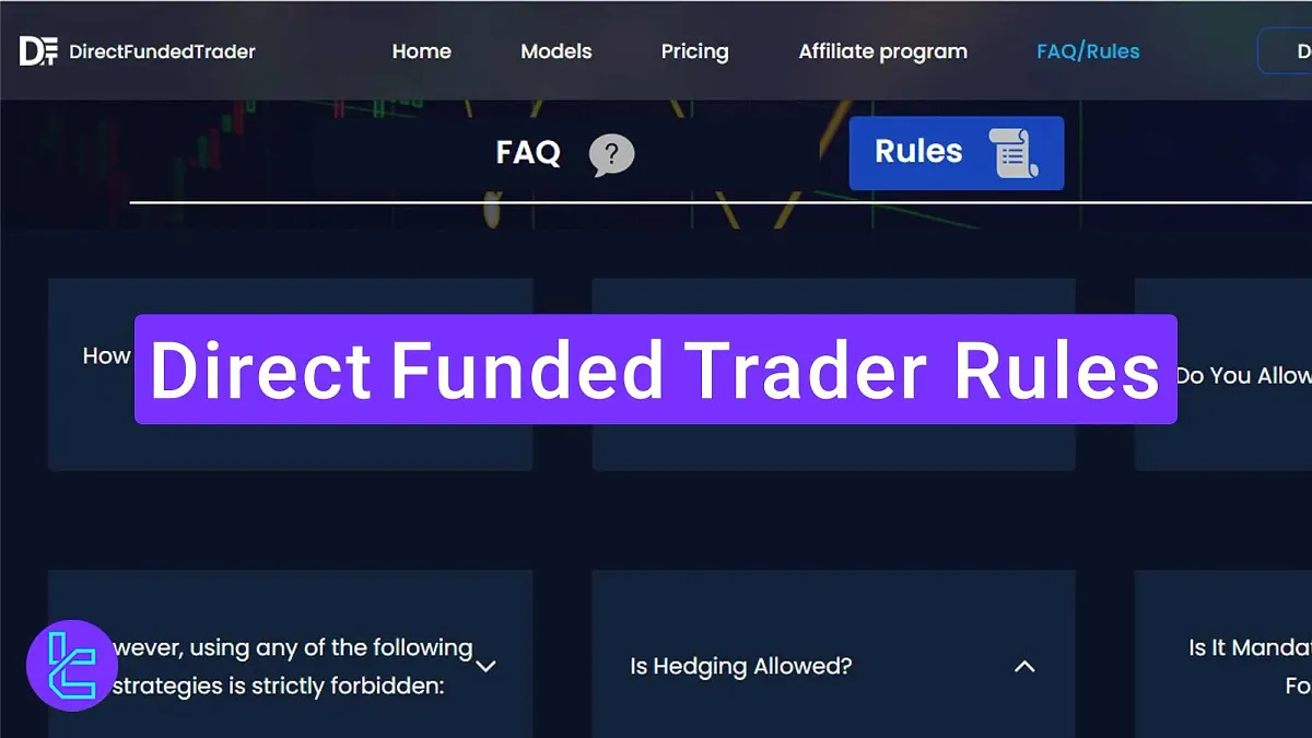 Direct Funded Trader Rules - News Trading [5 Minutes B/A] 2025