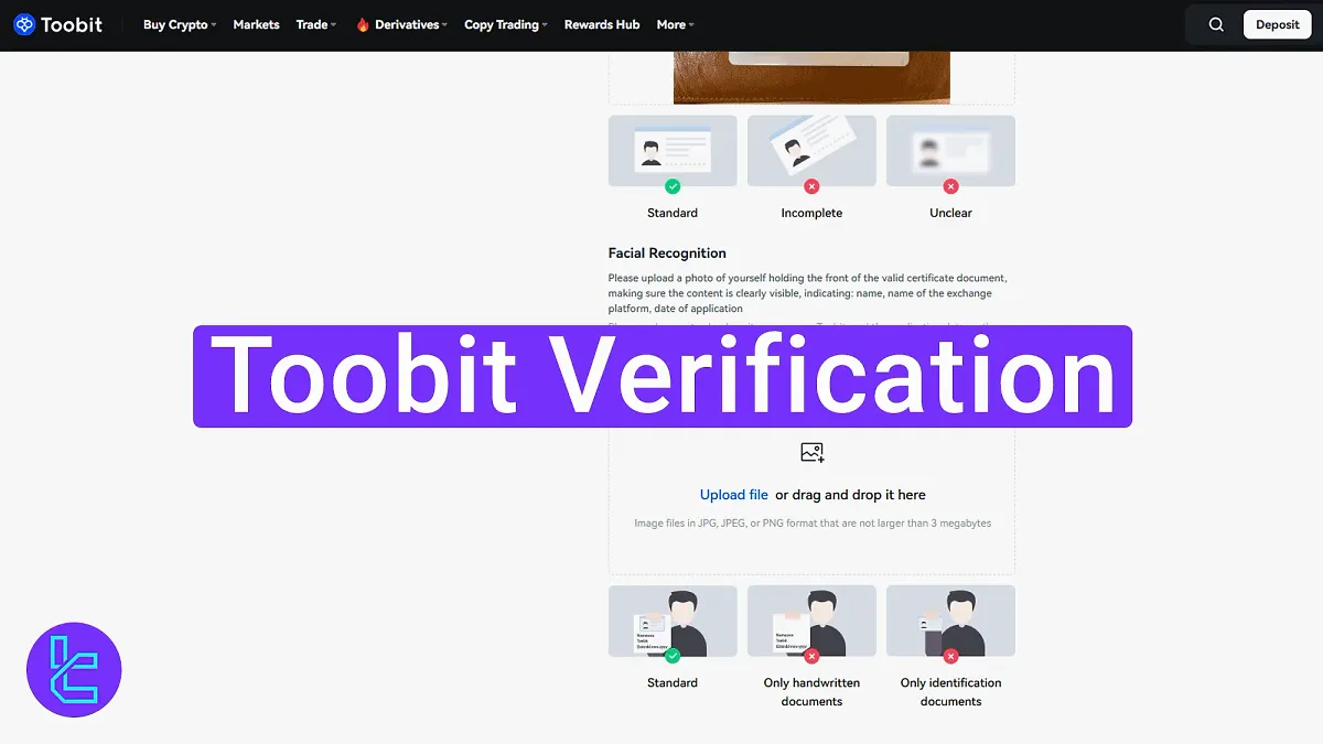 Toobit Verification 2025 [3-Step Basic and Advanced Identification]