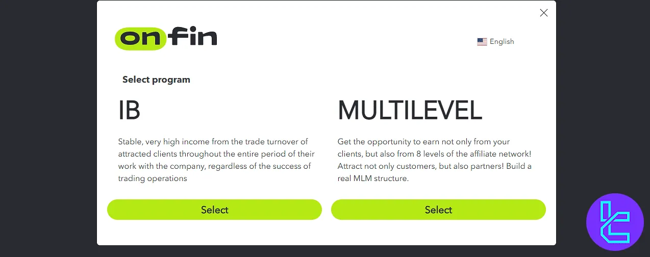 OnFin partnership selection in the trading cabin