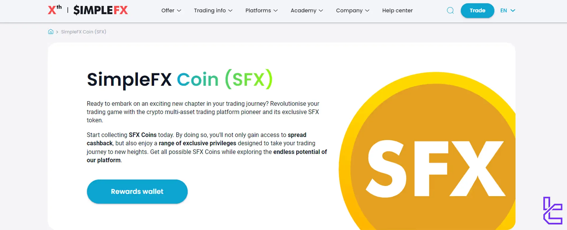 SimpleFX SFX coin