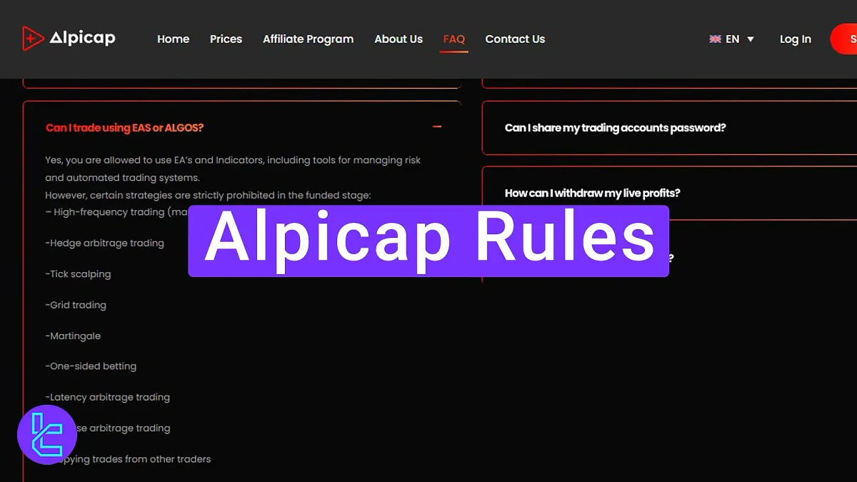 Alpicap Rules - No News Trading [2 Minutes B/A] 2025