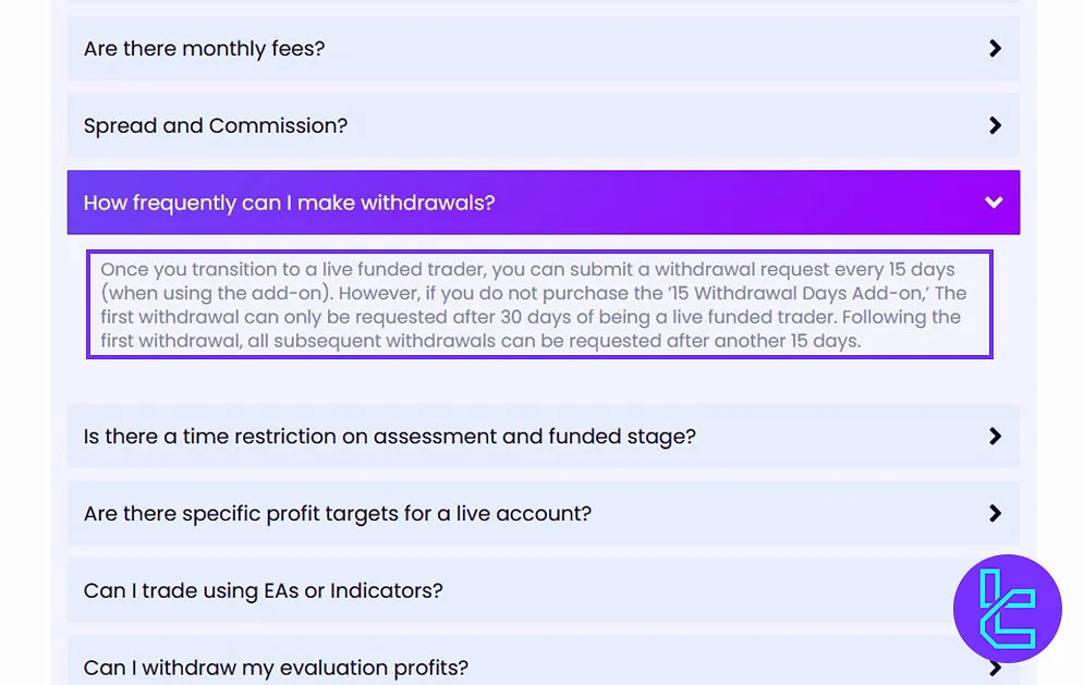 Super Funded Payout Conditions