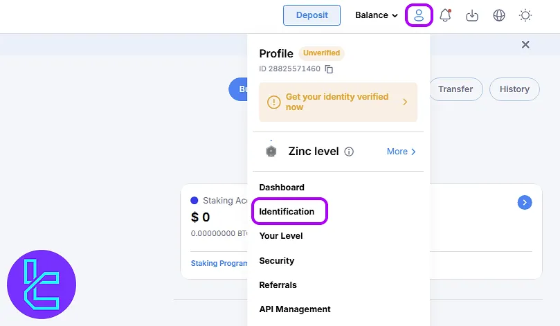 PointPay account approval user menu