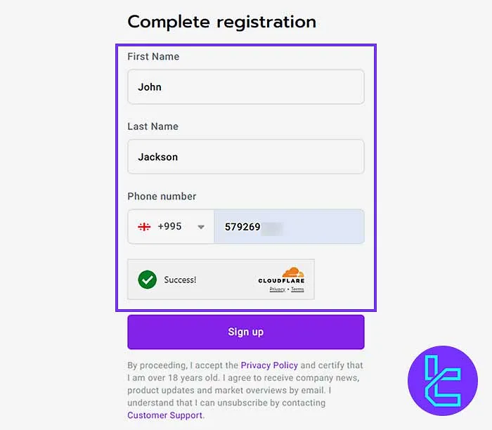 MTrading Registration