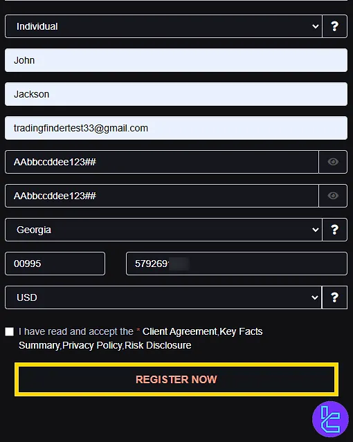 NSFX Registration