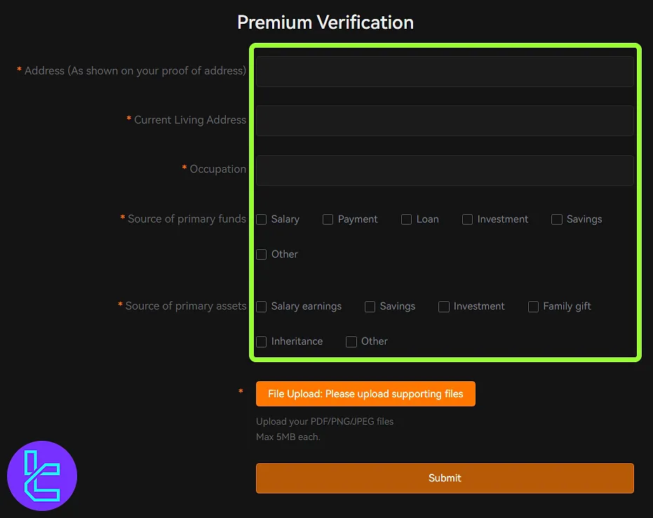 Deepcoin KYC premium level