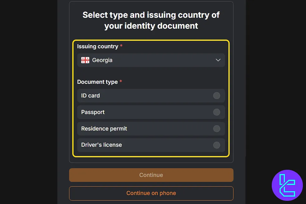 Deepcoin KYC method
