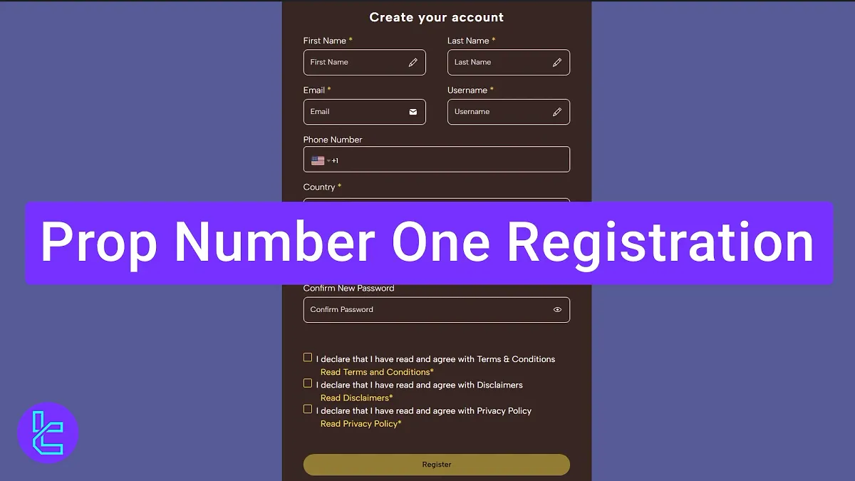 Prop Number One Registration 2025 [Simple 2-Step Account setup]