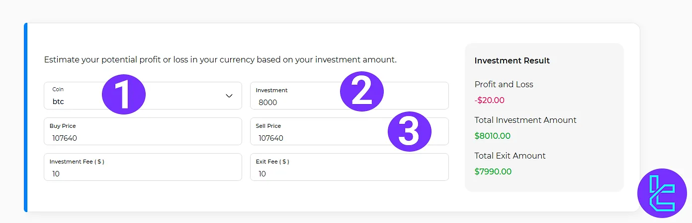 How to Use the Crypto Profit Calculator
